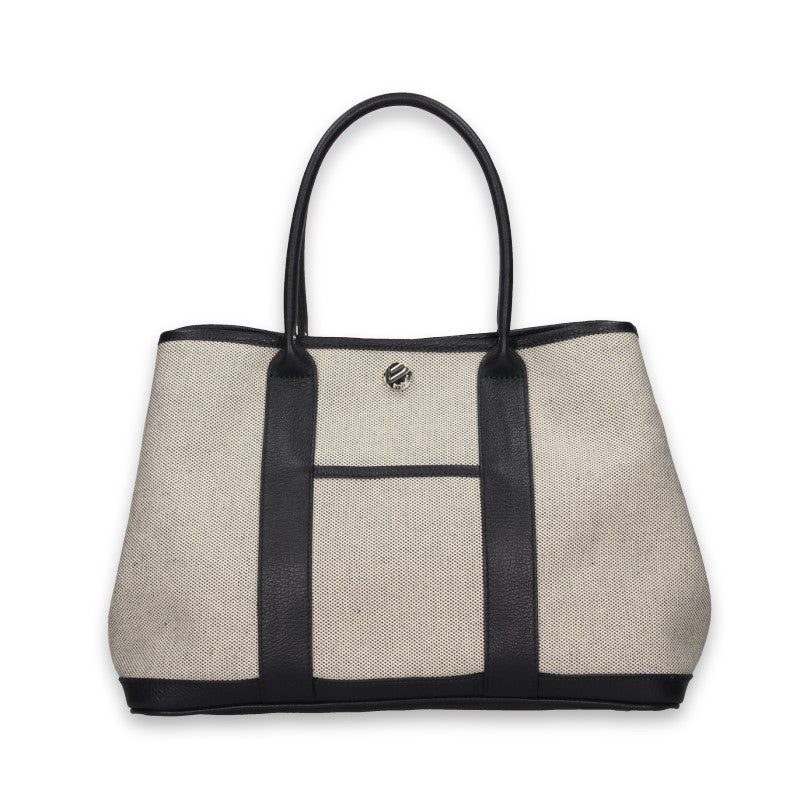 BONFANTI Canvas Leather Tote Bag Large Size