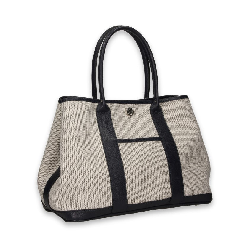 BONFANTI Canvas Leather Tote Bag Large Size